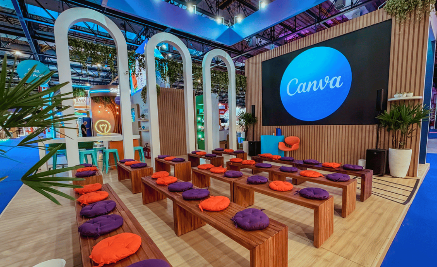 estande em feiras e eventos corporativos