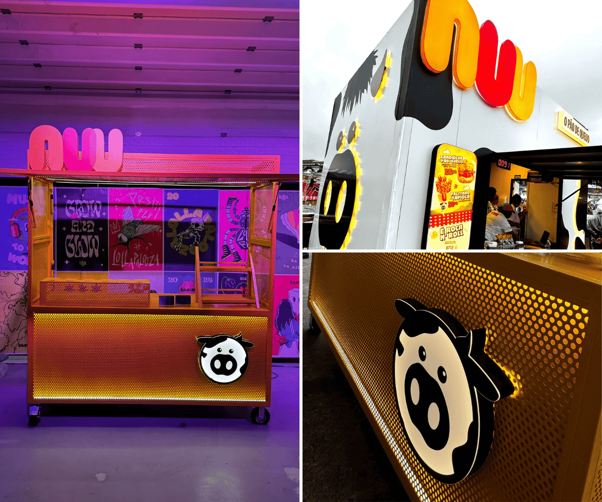 Ativação da Nuu Alimentos no Lollapalooza - Bench Comunicação - Brand Experience