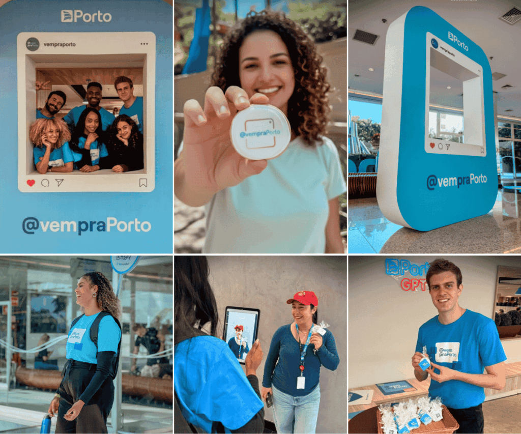 Ativação de marca simultânea realizada para a Porto- Bench Comunicação